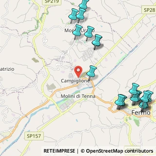 Mappa Via Prosperi 42 C.c. Girasole, 63900 Campiglione FM, Italia (3.095)