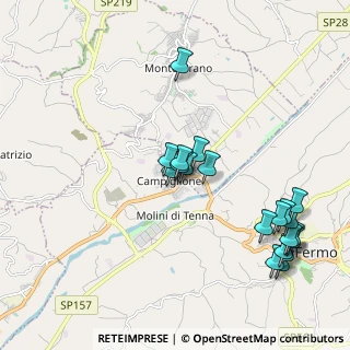 Mappa Via Prosperi 42 C.c. Girasole, 63900 Campiglione FM, Italia (2.251)