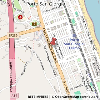 Mappa Via Giordano Bruno, 181, 63822 Porto San Giorgio, Fermo (Marche)