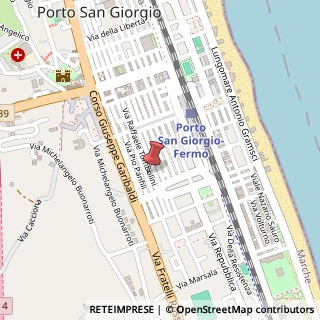 Mappa Via Raffaele Tombolini, 93, 63822 Porto San Giorgio, Fermo (Marche)