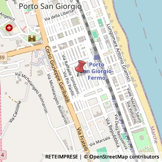 Mappa Via G. Galliano, 63822 Porto San Giorgio, Fermo (Marche)
