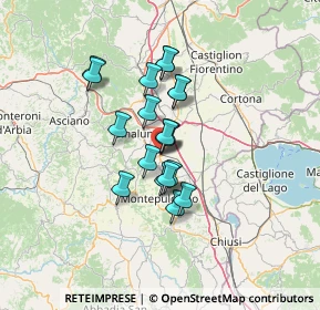 Mappa Piazza della Libertà, 53049 Torrita di Siena SI, Italia (9.87211)