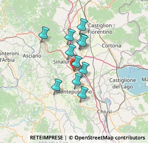 Mappa Piazza della Libertà, 53049 Torrita di Siena SI, Italia (10.12727)