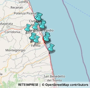 Mappa Via Aso, 63851 Ortezzano FM, Italia (8.90765)