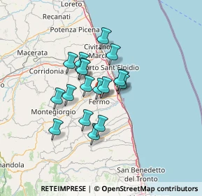 Mappa Via Anfiteatro Antico, 63900 Fermo FM, Italia (10.025)