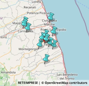 Mappa Via Carlo Cattaneo, 63900 Fermo FM, Italia (8.86462)