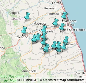 Mappa SP 72, 62010 Mogliano MC, Italia (11.32278)