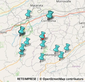 Mappa SP 72, 62010 Mogliano MC, Italia (7.87875)