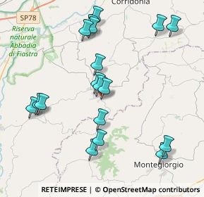 Mappa SP 72, 62010 Mogliano MC, Italia (4.39667)