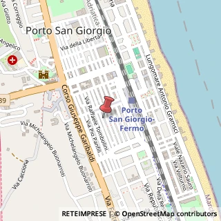 Mappa Via G. Galliano, 80, 63017 Porto San Giorgio, Fermo (Marche)