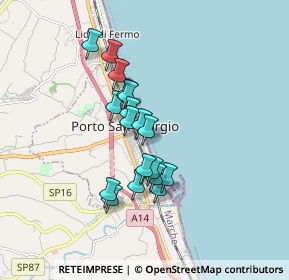 Mappa Lungomare Antonio Gramsci, 63822 Porto San Giorgio FM, Italia (1.39167)