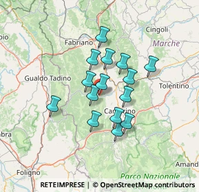 Mappa Via Lampleto Eustacchi, 62025 Pioraco MC, Italia (10.52133)