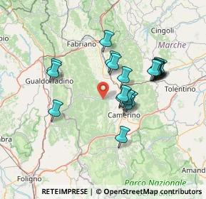 Mappa Via Lampleto Eustacchi, 62025 Pioraco MC, Italia (12.8715)