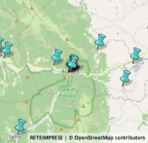 Mappa Via Lampleto Eustacchi, 62025 Pioraco MC, Italia (2.776)