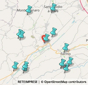 Mappa Via Tevere, 63900 Fermo FM, Italia (5.15571)