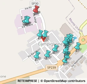 Mappa Via Galletti, 63900 Campiglione FM, Italia (0.262)
