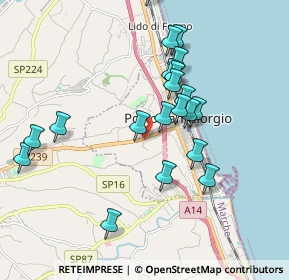 Mappa Via Fossaceca, 63822 Porto San Giorgio FM, Italia (1.888)