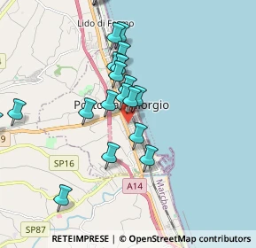Mappa Via Annibal Caro, 63822 Porto San Giorgio FM, Italia (1.893)
