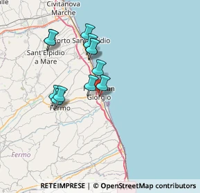 Mappa Via Annibal Caro, 63822 Porto San Giorgio FM, Italia (6.46)