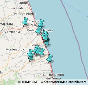 Mappa Via Annibal Caro, 63822 Porto San Giorgio FM, Italia (8.79938)