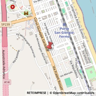 Mappa Corso Giuseppe Garibaldi, 231, 63822 Porto San Giorgio, Fermo (Marche)