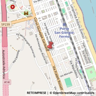Mappa Via Annibal Caro, 1, 63822 Porto San Giorgio, Fermo (Marche)