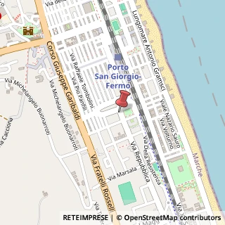Mappa Piazza Gaslini, 2, 63822 Porto San Giorgio FM, Italia, 63822 Porto San Giorgio, Fermo (Marche)