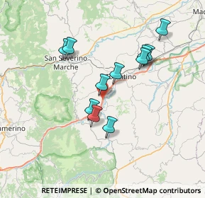 Mappa Strada Statale 77 var della Val di Chienti, 62020 Belforte del Chienti MC, Italia (6.53636)