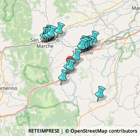 Mappa Strada Statale 77 var della Val di Chienti, 62020 Belforte del Chienti MC, Italia (5.9515)
