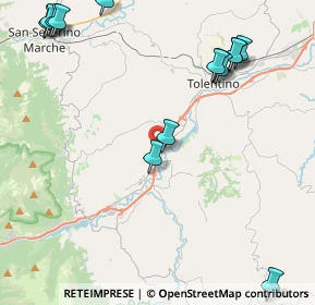 Mappa Strada Statale 77 var della Val di Chienti, 62020 Belforte del Chienti MC, Italia (5.97667)