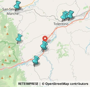 Mappa Strada Statale 77 var della Val di Chienti, 62020 Belforte del Chienti MC, Italia (4.97455)