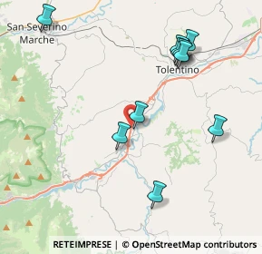 Mappa Strada Statale 77 var della Val di Chienti, 62020 Belforte del Chienti MC, Italia (4.43727)