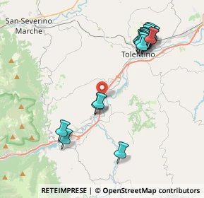 Mappa Strada Statale 77 var della Val di Chienti, 62020 Belforte del Chienti MC, Italia (4.585)