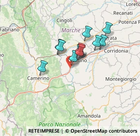 Mappa Strada Statale 77 var della Val di Chienti, 62020 Belforte del Chienti MC, Italia (9.72917)