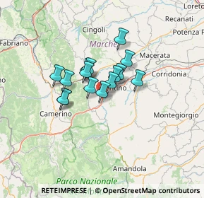 Mappa Strada Statale 77 var della Val di Chienti, 62020 Belforte del Chienti MC, Italia (9.05533)