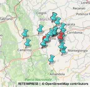 Mappa Strada Statale 77 var della Val di Chienti, 62020 Belforte del Chienti MC, Italia (10.424)