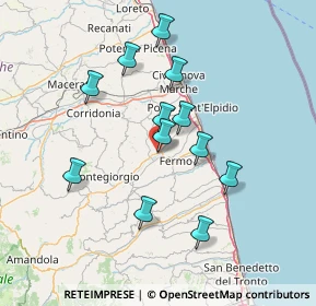 Mappa Via Luigi Vecchiotti, 63900 Campiglione FM, Italia (13.27)