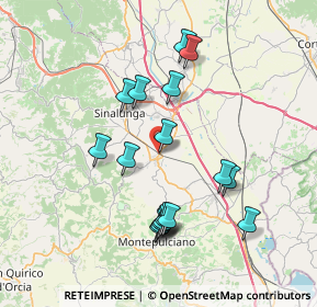 Mappa Via Enrico Benedetti, 53049 Torrita di Siena SI, Italia (7.39588)