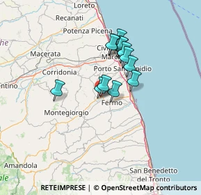 Mappa Via V. Taccari, 63900 Fermo FM, Italia (10.33692)