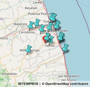 Mappa Via V. Taccari, 63900 Fermo FM, Italia (10.7185)