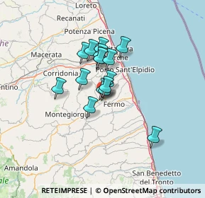 Mappa Via V. Taccari, 63900 Fermo FM, Italia (9.14625)