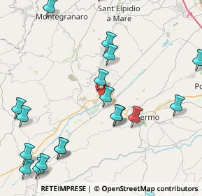 Mappa Via V. Taccari, 63900 Fermo FM, Italia (5.724)