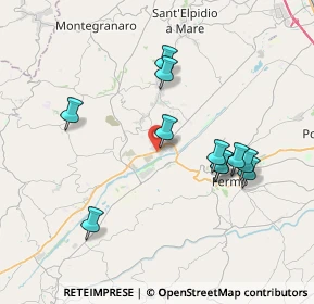 Mappa Via V. Taccari, 63900 Fermo FM, Italia (3.73364)