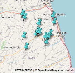 Mappa Via V. Taccari, 63900 Fermo FM, Italia (5.40467)