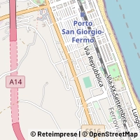 Kaart Porto San Giorgio