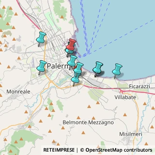 Mappa Via Concordia, 90124 Palermo PA, Italia (2.7825)