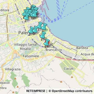 Mappa Via Concordia, 90124 Palermo PA, Italia (2.868)