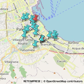 Mappa Via Concordia, 90124 Palermo PA, Italia (1.66053)