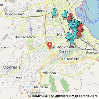 Mappa Viale Regione Siciliana Sud Est, 90124 Palermo PA, Italia (2.931)