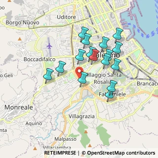 Mappa Viale Regione Siciliana Sud Est, 90124 Palermo PA, Italia (1.7925)